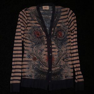 Jean Paul Gaultier tattoo mesh top